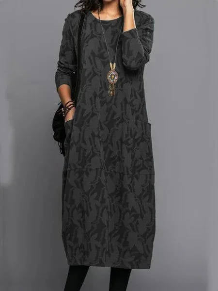 Relaxed floral midi dress for women | Amara -6