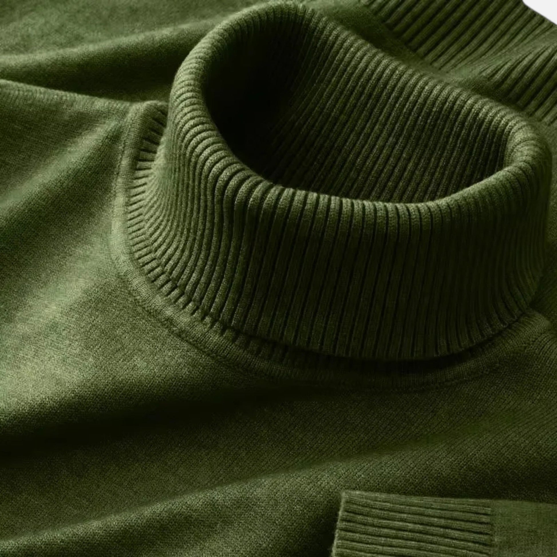 Classic knitted turtleneck sweater for men -9