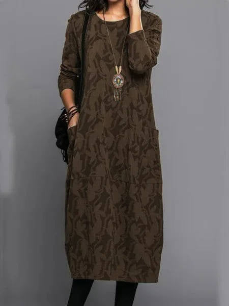 Relaxed floral midi dress for women | Amara -5