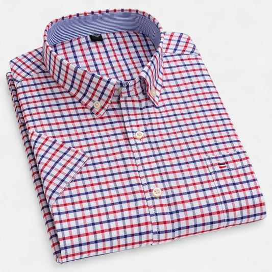 Classic oxford short-sleeve everyday shirt for men -1