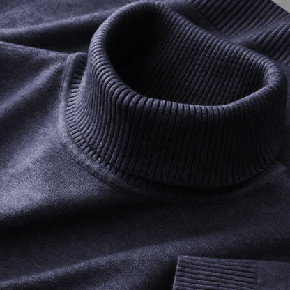 Classic knitted turtleneck sweater for men -8