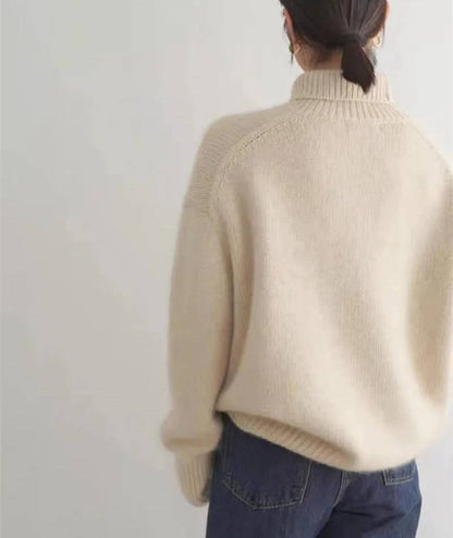 Soft knit turtleneck jumper for women | Elowen -8