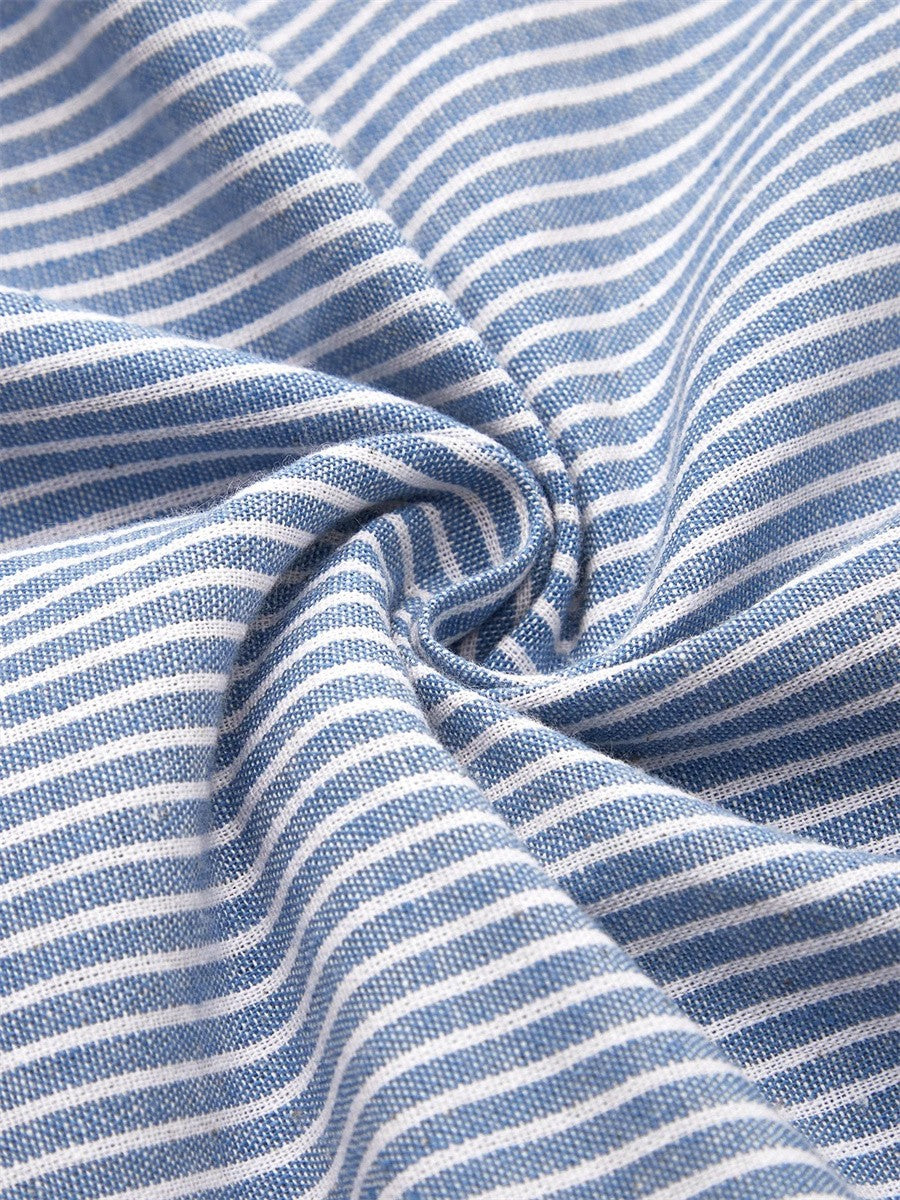Striped midi dress for women | Brienne
