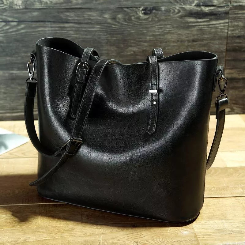 Vintage leather shoulder handbag for women | Nicole -2