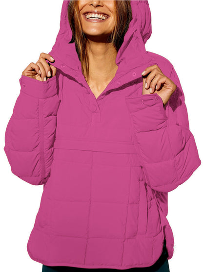 Oversized hooded pullover everyday hoodie for women | Farrell -5