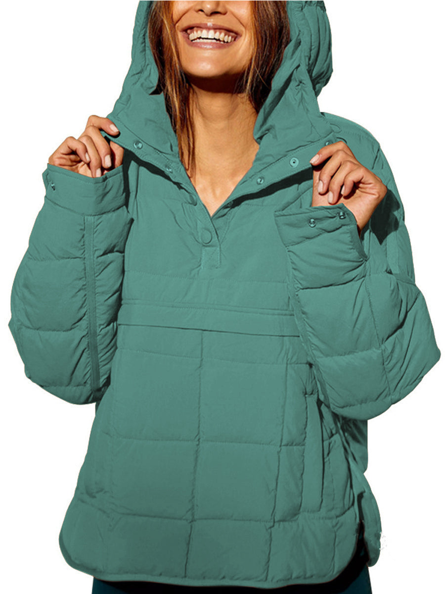 Oversized hooded pullover everyday hoodie for women | Farrell -6