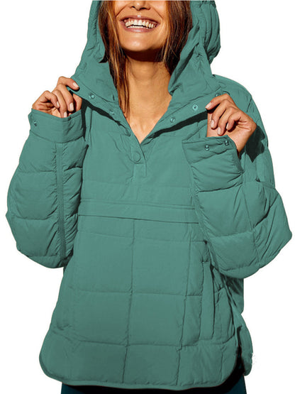Oversized hooded pullover everyday hoodie for women | Farrell -6