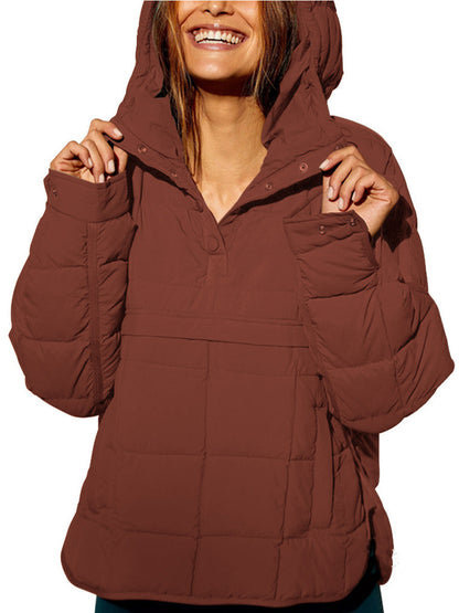 Oversized hooded pullover everyday hoodie for women | Farrell -7