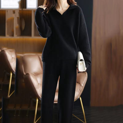 Elegant two-piece lounge set for women | Selene -11
