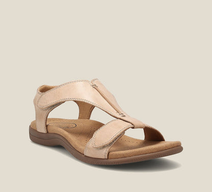 Orthopedic leather comfort sandals for women | Rinah -6