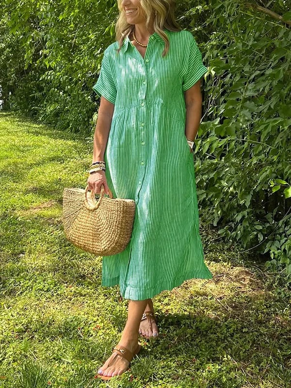 Relaxed elegant everyday maxi dress for women | Ruby -4