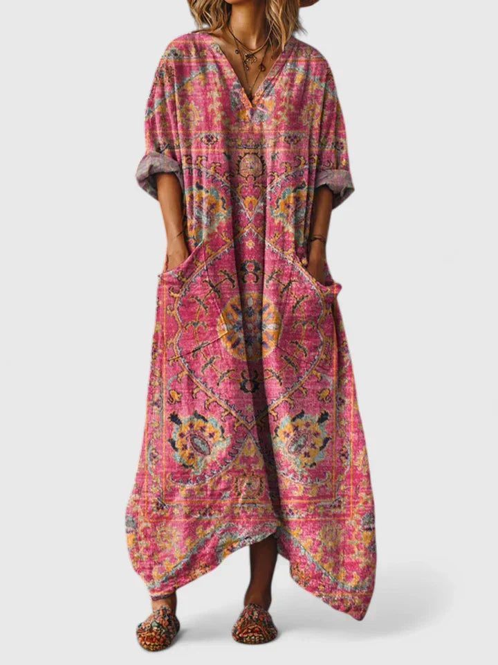 Elegant relaxed everyday dress for women | Mariana -2