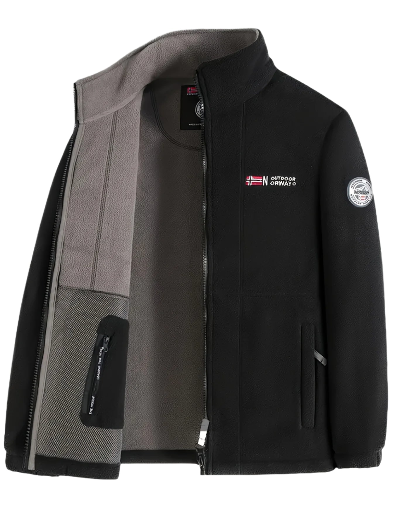 Outdoor performance fleece jacket high coat for men | Rowan -24