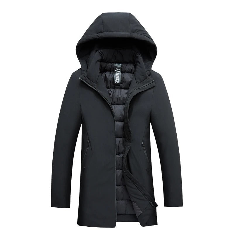Warm hooded winter parka for men | Mario