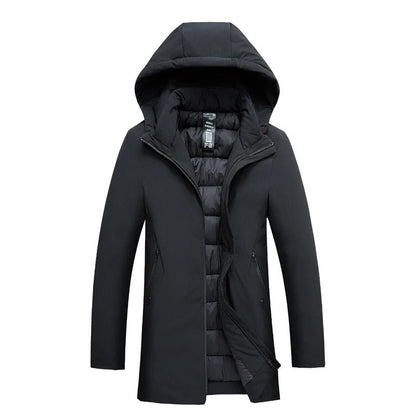 Warm hooded winter parka for men | Mario