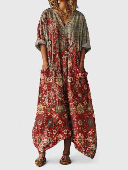 Elegant relaxed everyday dress for women | Mariana -4