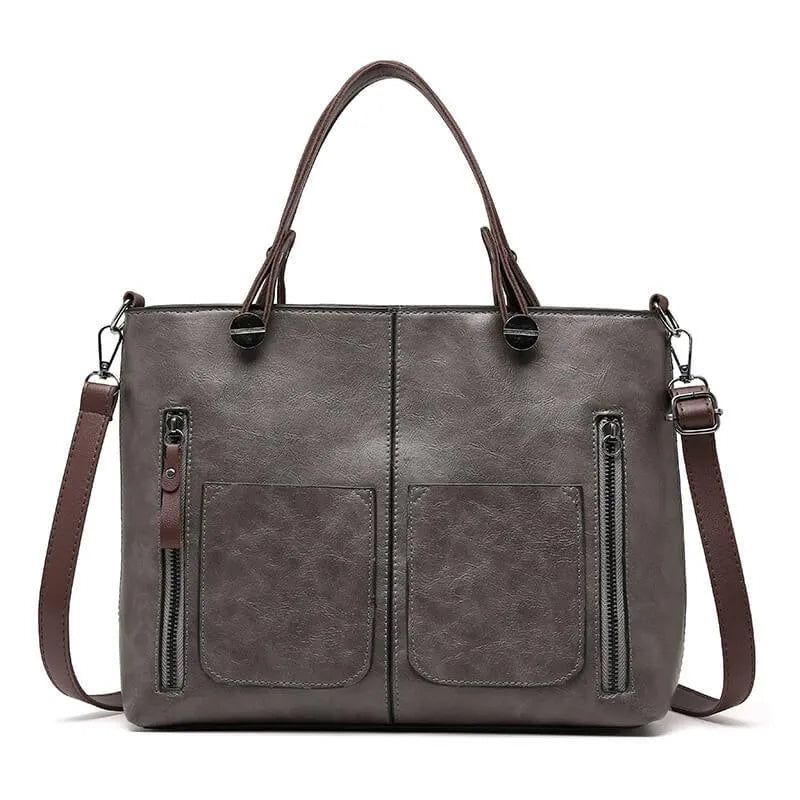 Leather shoulder bag for women | Ilse -4