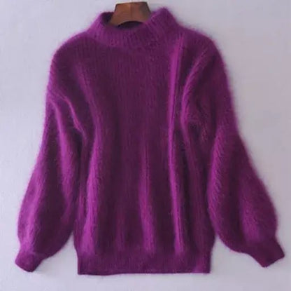 Loose-fit knit wool jumper for women | Aurelia -5