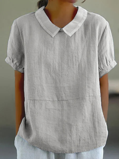 Elegant cotton shirt for women | Amalie -2
