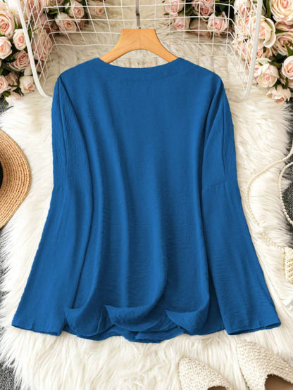 Chemisier long blouse for women -3