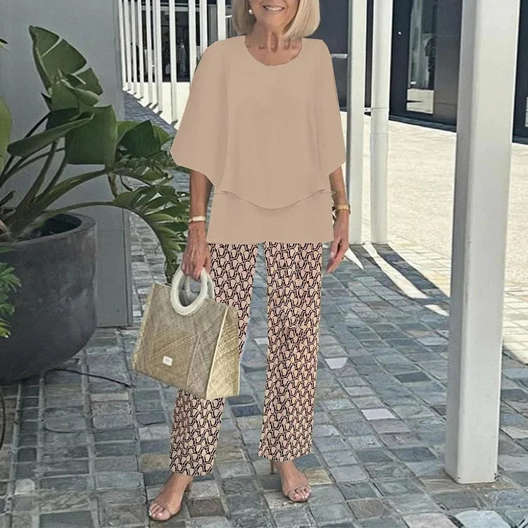Stylish printed everyday two-piece set for women | Genevieve -7
