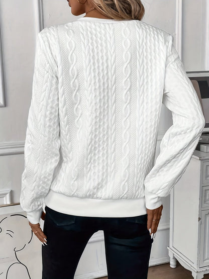Stylish knitted everyday sweater for women | Lina -3