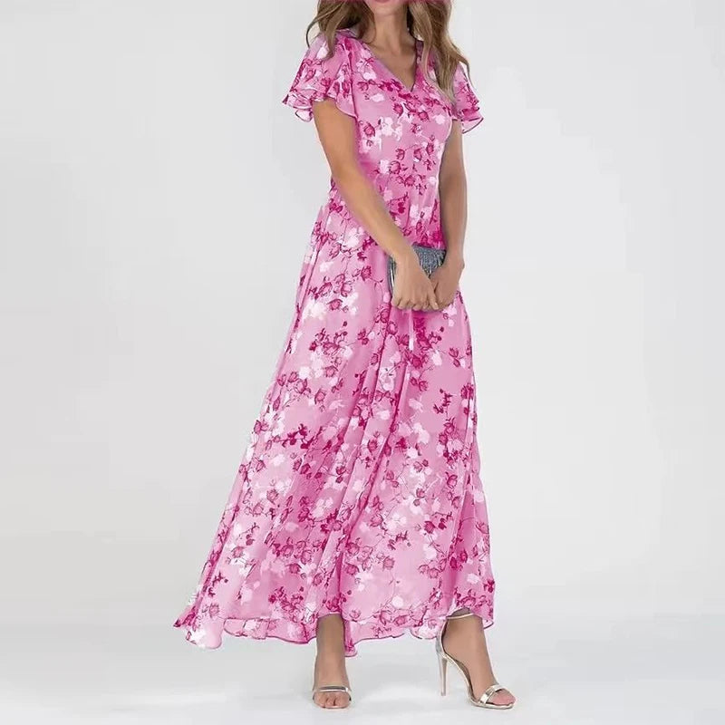 Glamorous tummy-covering dress for women | Amber -4