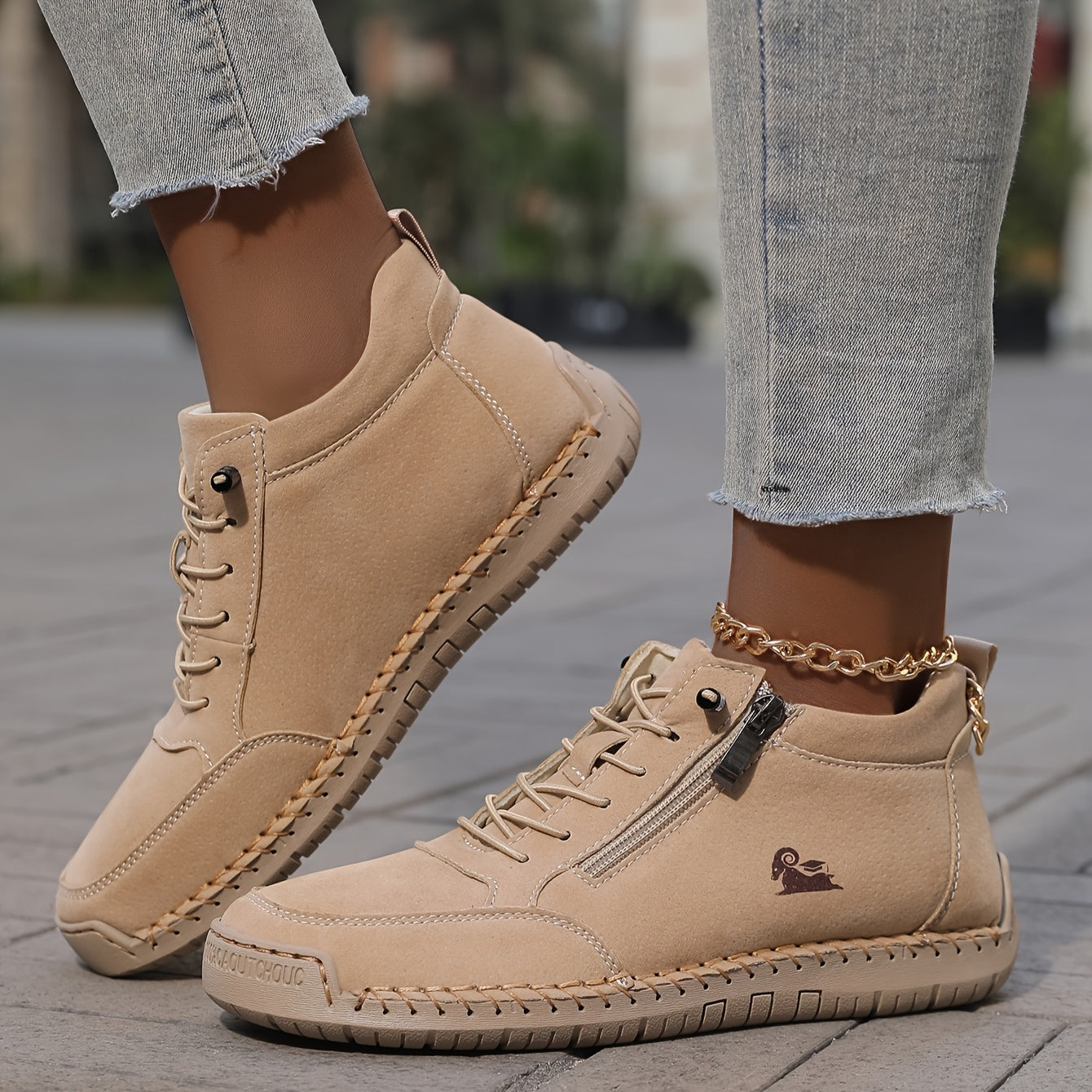 Zip-up orthopaedic everyday shoes for women | Helena -5