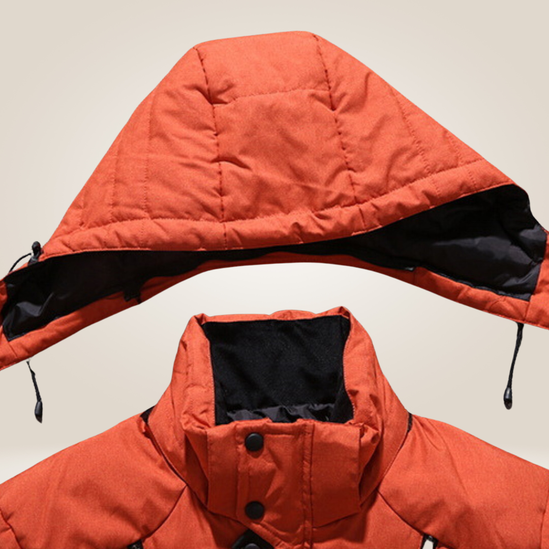 Warm thick fleece-lined winter parka for men | Nordfall -3