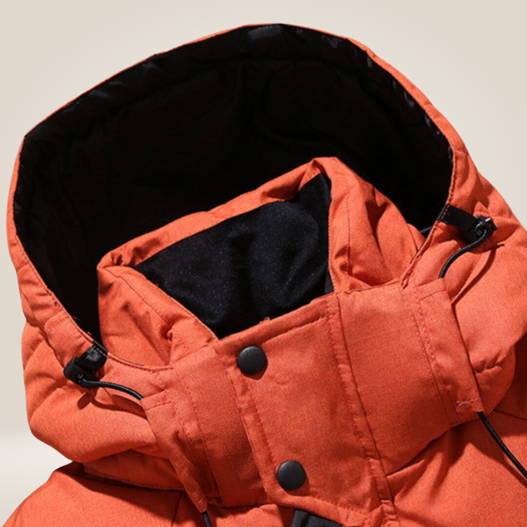 Warm thick fleece-lined winter parka for men | Nordfall -2