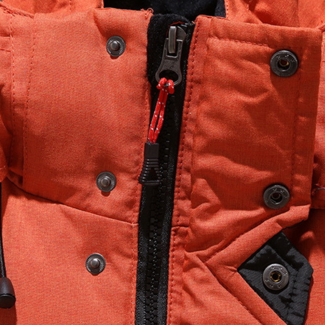 Warm thick fleece-lined winter parka for men | Nordfall -16