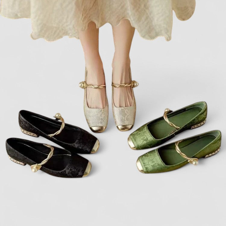 Classic orthopaedic mary jane everyday flats for women | Olivia -5