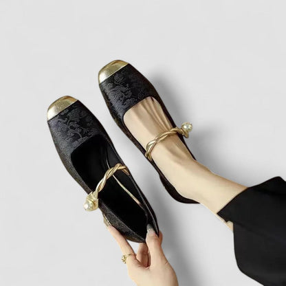 Classic orthopaedic mary jane everyday flats for women | Olivia -8