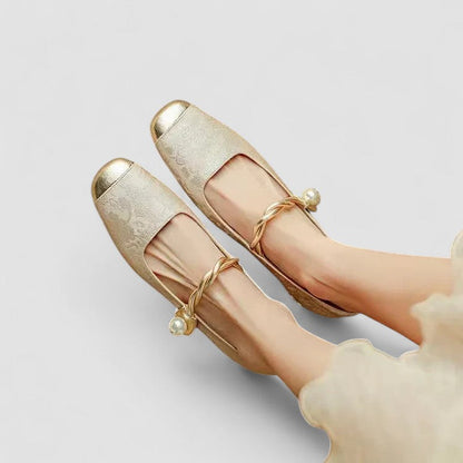 Classic orthopaedic mary jane everyday flats for women | Olivia -12
