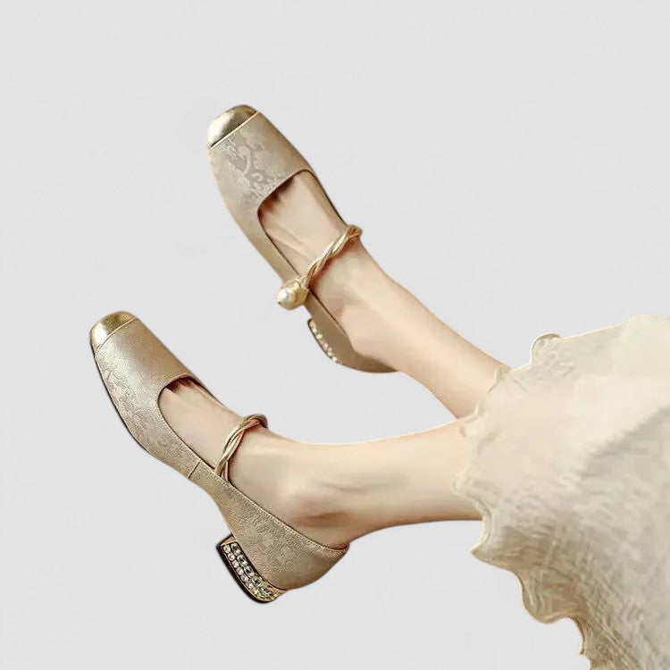 Classic orthopaedic mary jane everyday flats for women | Olivia -13