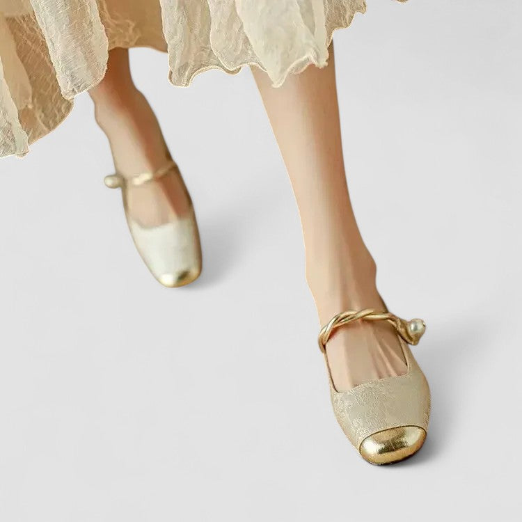 Classic orthopaedic mary jane everyday flats for women | Olivia -11