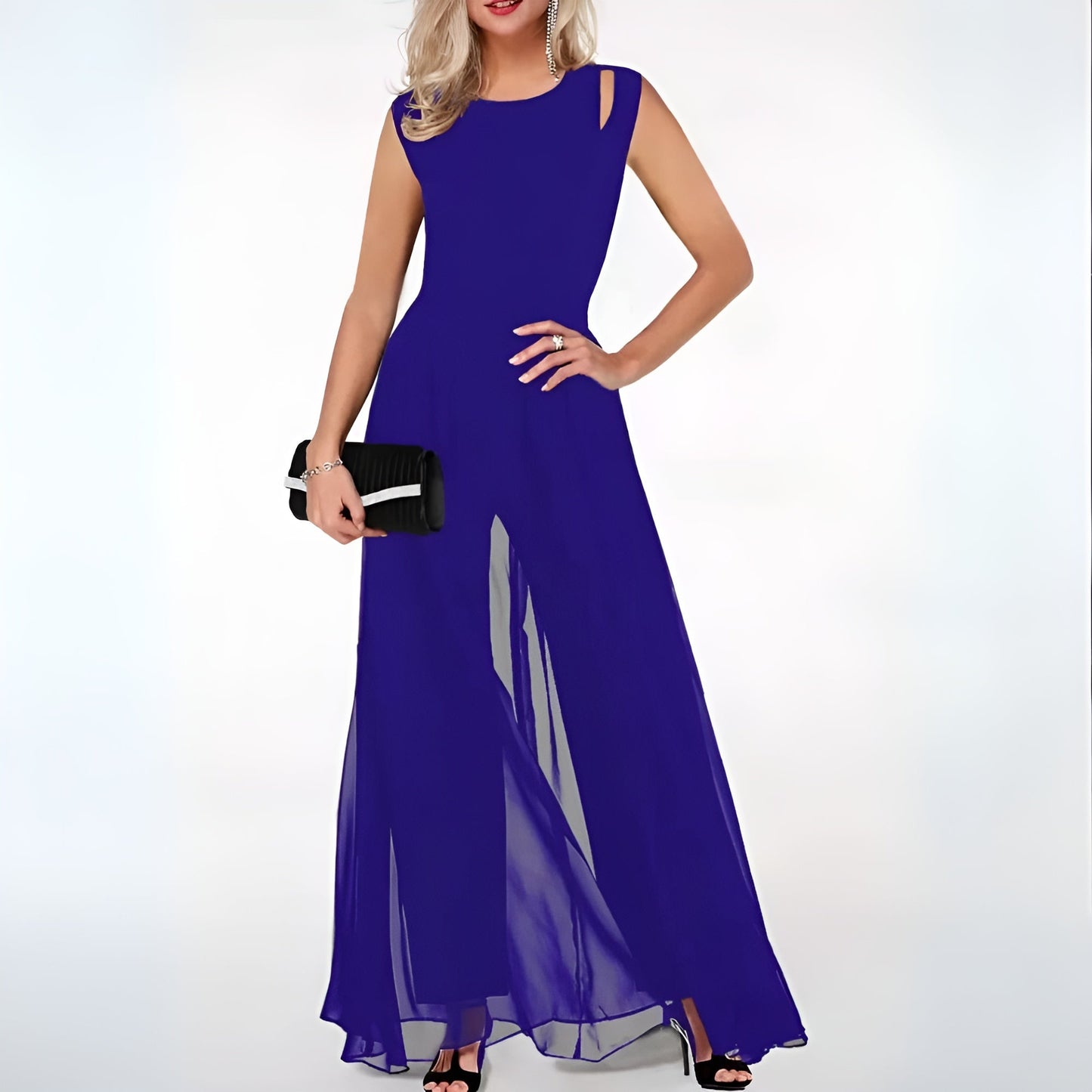 Relaxed elegant jumpsuit for women | Mikky -3