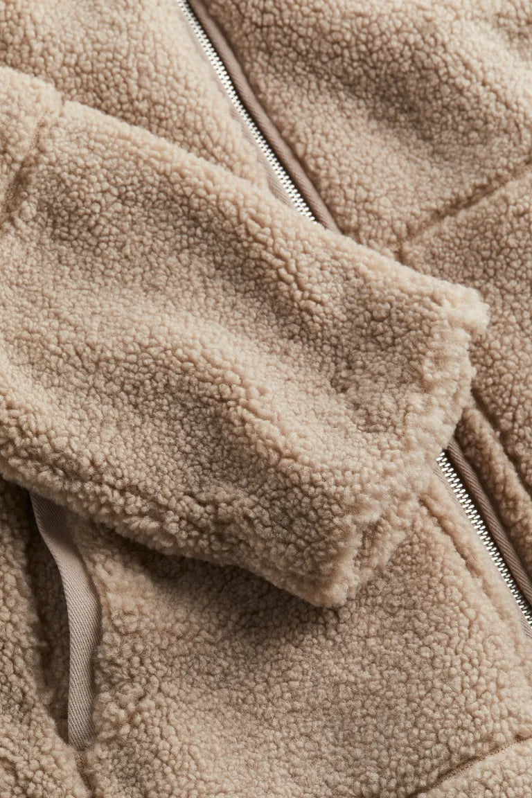 Teddy fleece jacket for women | Angelina -6