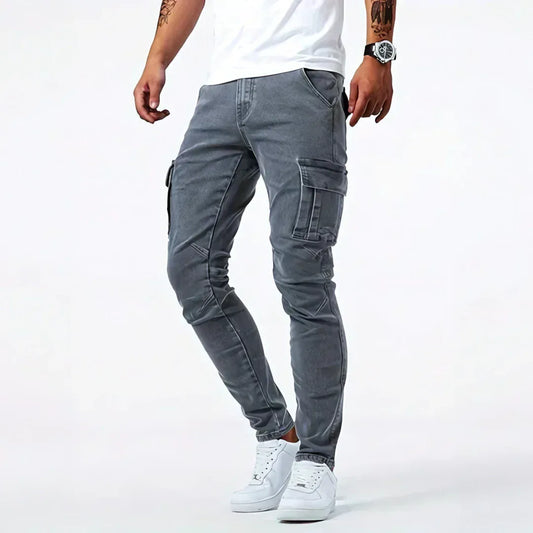 Classic cargo denim everyday jeans for men | Ferran -1