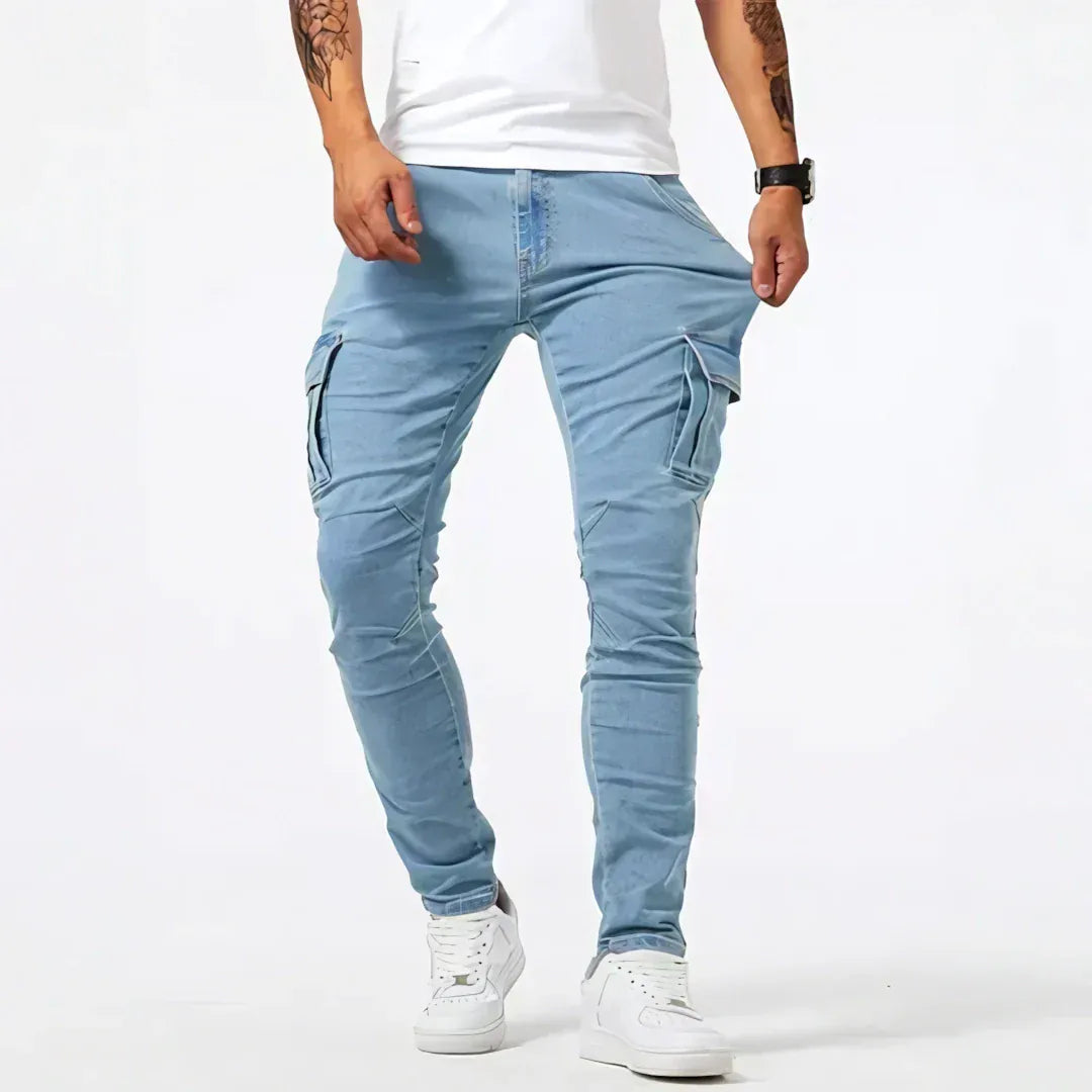 Classic cargo denim everyday jeans for men | Ferran -2