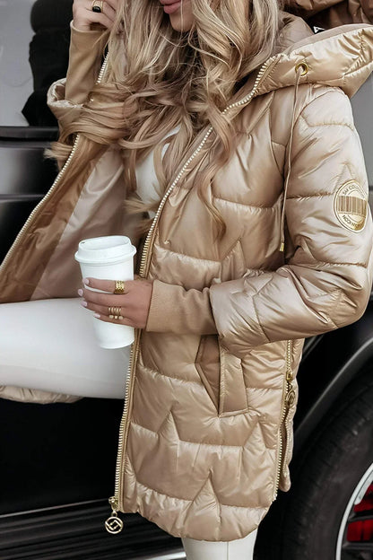 Aurelle Nolwen warm mid-length coat for women