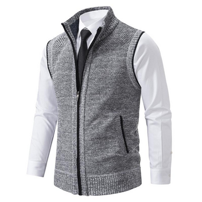 Elegant knitted Italian-style vest gilet for men | Kevin -4