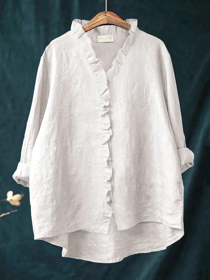 Soft ruffle blouse for women | Maribel
