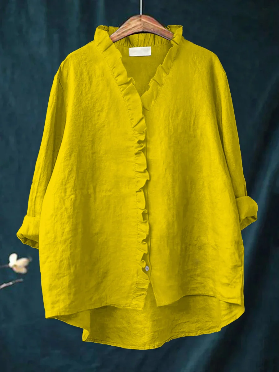 Soft ruffle blouse for women | Maribel