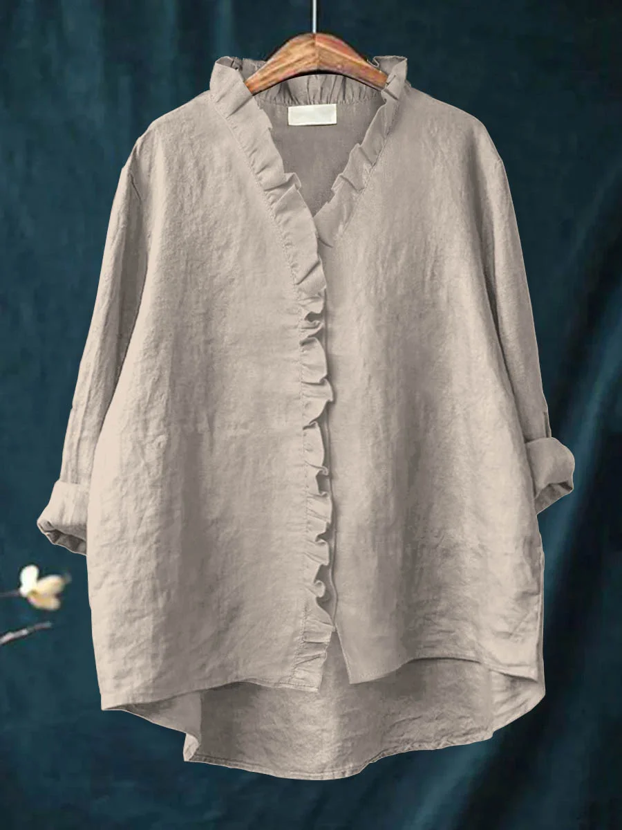 Soft ruffle blouse for women | Maribel