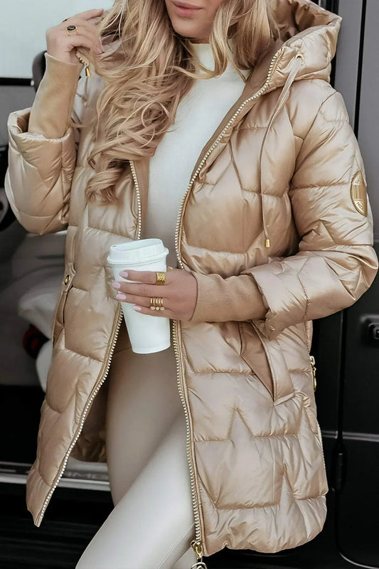 Aurelle Nolwen warm mid-length coat for women