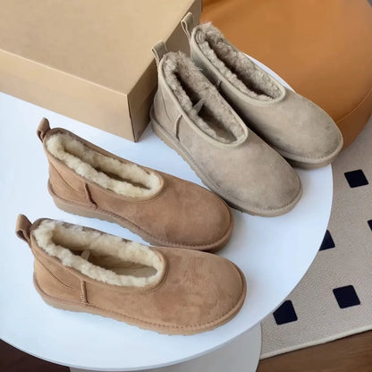 Elegant cosy winter loafers for women | Norelle -2