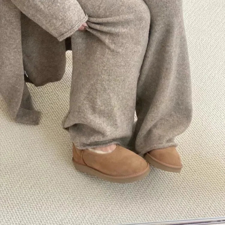 Elegant cosy winter loafers for women | Norelle -5