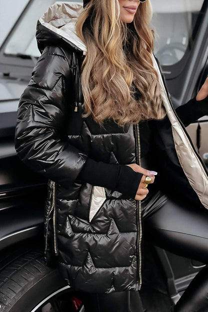 Aurelle Nolwen warm mid-length coat for women