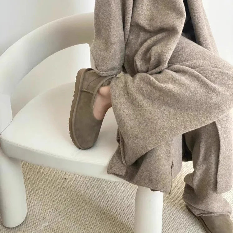 Elegant cosy winter loafers for women | Norelle -3